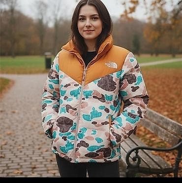 zimsko odelo: The North Face ženska zimska jakna – kratki puffer kroj - Model: TNF — 2
