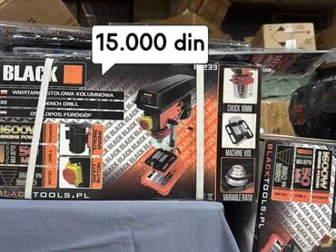 Cena 15 000 din BLACK stubna busilica 1600w glava 16mm ovu sjajnu