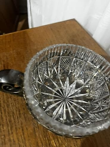 dolcezza solje za caj: Dekorativna posuda sa poklopcem – kristal i metal - Materijal — 3