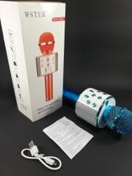 Ostali muzički instrumenti: Karaoke mikrofon bluetooth sa zvucnikom WS-858 plavi Karaoke mikrofon — 1
