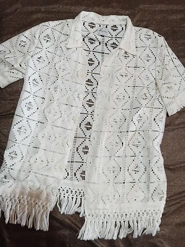 set za negu bebe: Ženska letnja kombinacija – bluza bez rukava + heklani kardigan - — 6