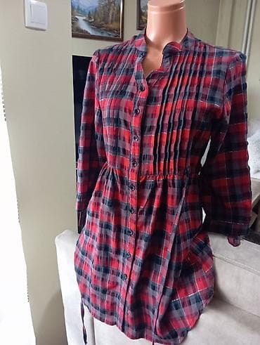 SIM kartice: BREM Paris karirana košulja/haljina - Model: košulja-haljina na — 3