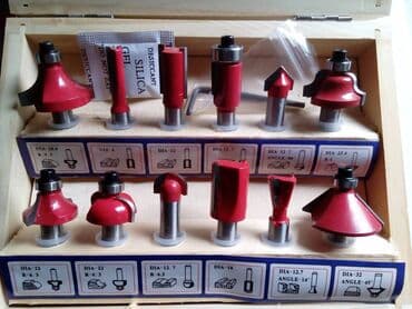 Motorne testere: Set Glodala za Obradu Drveta NOV 12 Komada Prrihvat 6,35 ili 8 mm 1490 — 6