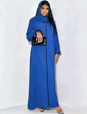 dm ešarpe: Duga abaja sa rajsferšlusom sprijeda i odgovarajućim šalom. - Kroj — 2