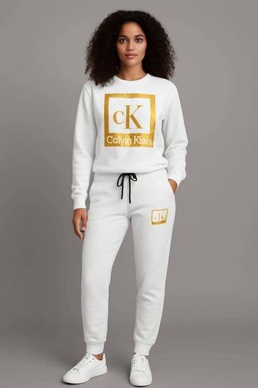jakna kožna sa krznom: Calvin Klein, One size, Sa ilustracijom, bоја - Crvena — 2