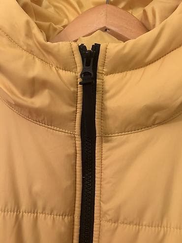 krem sako: Nike ženska duga zimska jakna s kapuljačom – žuta Nošena jednu sezonu — 6