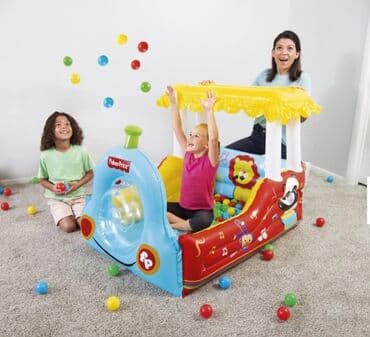 tomas voz igracka: Cena 4850 din Bestway 93537 Fisher Price Voz sa 25 loptica 132 x 94 x — 1