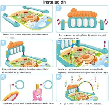 drveni klavir za decu: ✔Topla preporuka✔ Piano bebi gimnastika 3200 ✴Stimuliše viziju — 6