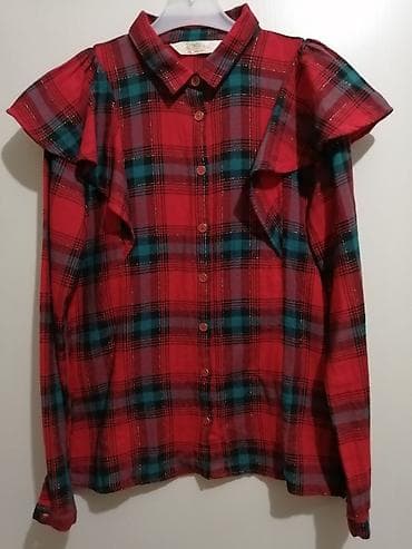 baletanke sa platformom: Karirana kosulja za devojcice. Predivna, sa lameom. Nosena jednom samo — 1