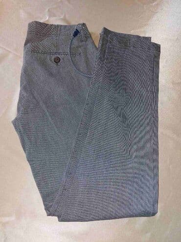 krem pantalone i crna kosulja: Pantalone, S (EU 48), Zara, Klasične, bоја - Siva — 2