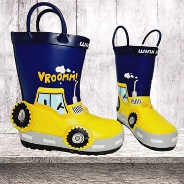 dečija obuća top: SNIZENJE Odlican model gumenih cizmica koje su skroz oblozene vunom — 1