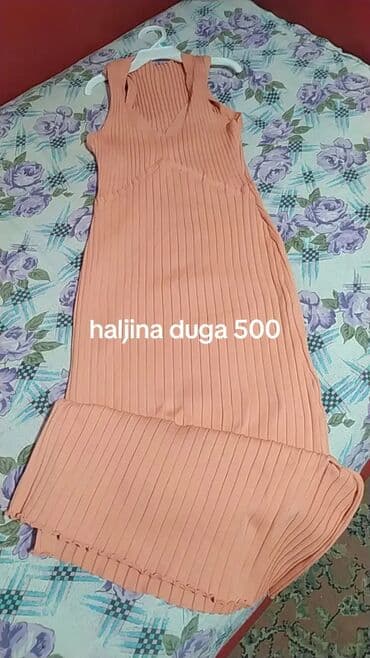 crop top h m: Ženske haljine – više modela - Duga rebrasta haljina bez rukava u — 1