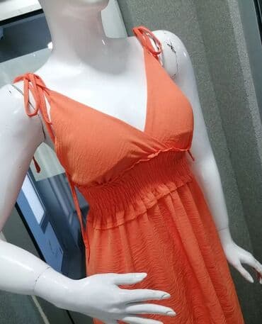 top na jedno rame: S (EU 36), color - Orange, With the straps — 3