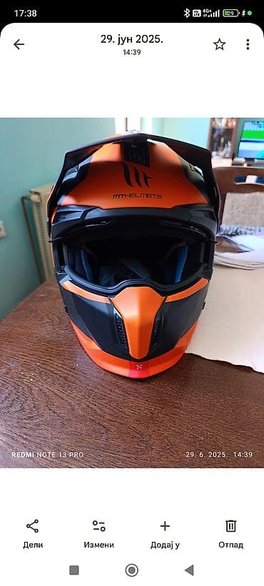 Vodeni transport: MT Helmets Streetfighter – dual-sport/motokros integralna kaciga - — 1