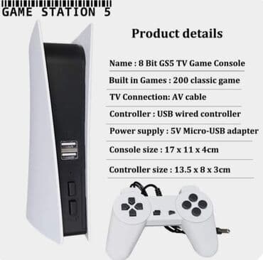 eony 3000 games: 8-bitna Game Station sa Retro Classic Game AV izlazom CENA 3500 din — 8