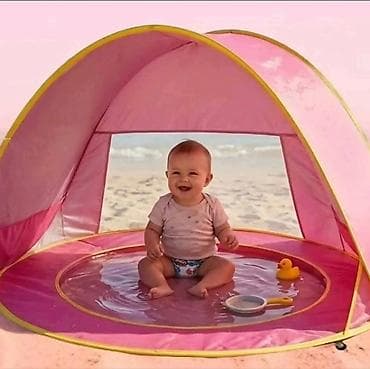 Dečiji šator sa mini bazenom za plažu/dvorište - Kombinacija senila i