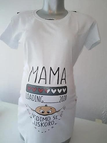 mango majice: Majčinske majice sa štampom – udobne bele pamučne majice sa duhovitim — 9