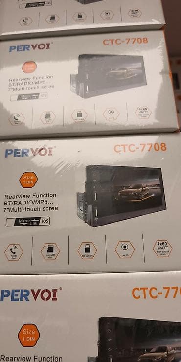 kamera za auto: Pervoi ctc-7708 Mp5 1 din univerzalna 7 inca BT usb aux sd LOGO AUTA — 5