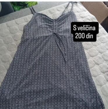 new yorker odeca: Ženska mini haljina sa tankim bretelama i dezenom sitnih geometrijskih — 1