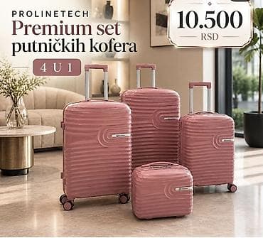 PROLINETECH Premium set putničkih kofera – 4 u 1 Opis: - Komplet od 4