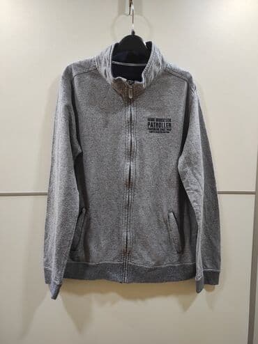 replay majice sa kragnom: Sweatshirt, M (EU 50), 7Arrows, color - Grey, With a zipper — 1