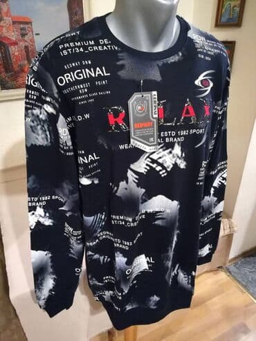 velicine pantalona: Novi muski pamucni duks Redway u velikim brojevima 3XL 4XL 6XL — 3