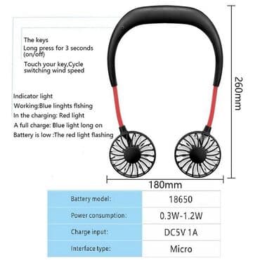 Hlađenje: Mini USB Ventilator NOVO Rashladjivac za Vrat AKCIJA Cene nisu — 15