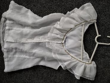 bela guess torba: Bela ženska bluza od laganog, prozračnog materijala sa diskretnim — 5