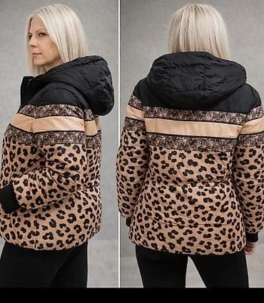 Ženska zimska jakna sa leopard printom Par puta nošena, bukvalno nova