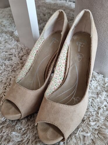srebrne cipele: Salonke, Bata, 37 — 1
