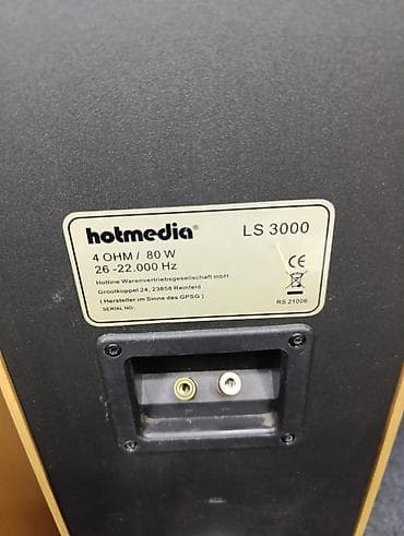 Mikrofoni: Hot media LS 3000 sa mrezicama 2 x 80 watti 4 oma 26-22 000 Hz — 2