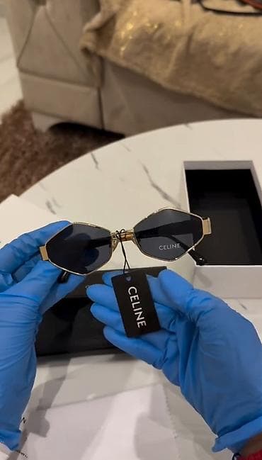 mindjuse zlatne za decu: Céline sunčane naočare – model sa facetiranim, geometrijskim staklima — 1