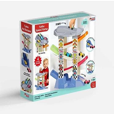 talking tom igracka dexy co: Turbo Speed Ramp – trkačka rampa sa autićima (brend Dede) - — 1