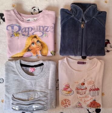 Bundle: T-shirts, Sweatshirts, For girls, age: 7-8 years