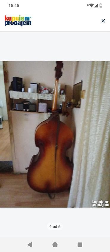 100 jezika volim te: Kontrabas – akustični, 3/4 veličina - Telo: klasična violinska forma — 1