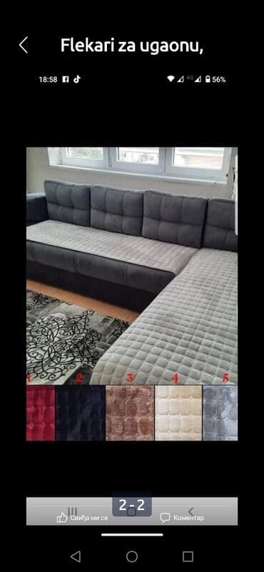 forma ideale ugaone garniture sa zicanim jezgrom: For corner sofa, color - Brown — 1