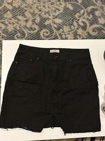 ugg cizme platforma: Crna teksas suknja Calliope - Materijal: pamuk/denim sa blagim — 2