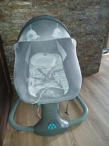 Autosedišta: Električna ljuljaška/ležaljka za bebe sa mrežom protiv insekata - — 2