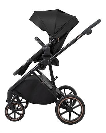 zimski skafanderi za bebe: KIKKA BOO Kolica THEA black set 2u1 sa tvrdom korpom – SKU: KKB2 — 4