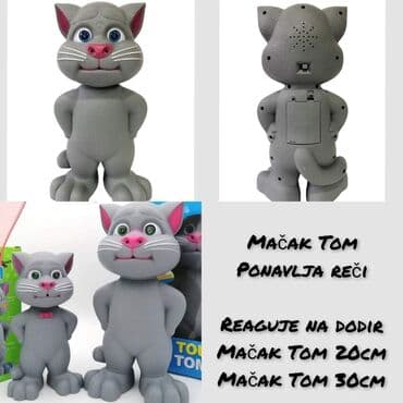 igračka koja ponavlja reči: 20 cm cena 1600 din 30 cm cena 1950 din Brbljivi Mačak Talking Tom – — 1