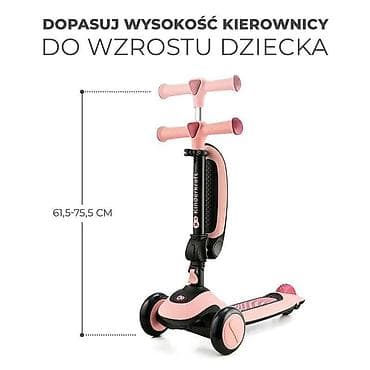 bicikla za decu od 8 godina: KINDERKRAFT TROTINET HALLEY ROSA PINK – 2-u-1 balans bicikl i trotinet — 4