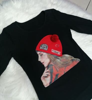 bajkerska jakna sa krznom: S (EU 36), Cotton, Print, color - Black — 4