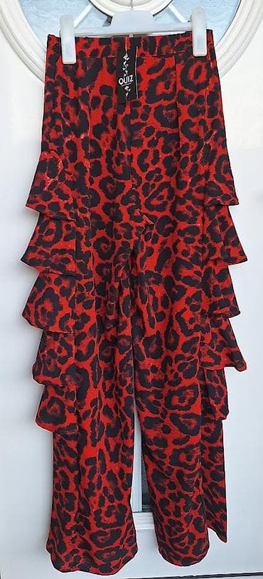 salvare cena: Pantalone za žene, veličina S-M, sa upečatljivim leopard dezenom u — 4