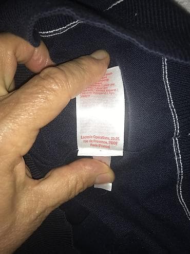 Ostalo: Original Lacoste duks M 100% cotton Ramena 45cm, duzina 70cm, rukav — 5