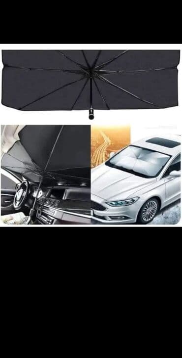 mrezice za prozore auta: Suncobran za vetrobransko staklo automobila, crne boje. Ovaj suncobran — 3
