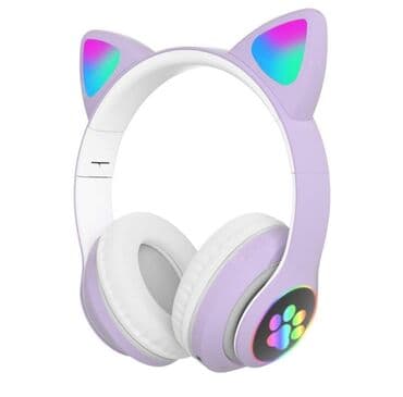 Elektronika: Bluetooth slušalice sa mačjim usima preko slušalica sa LED svetlom — 3