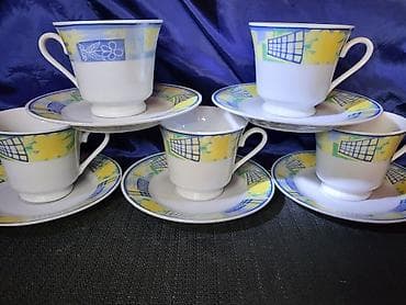 kuhinja komplet: Solje nove velike za kafu iz 90ih.god. Porcelanske solje svedski — 1