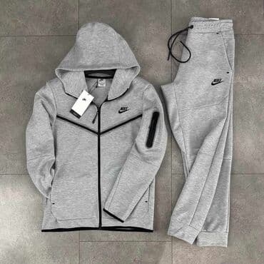 tech fleece trenerka: Set, 2XL (EU 56), L (EU 52), M (EU 50), Nike, Cotton — 2