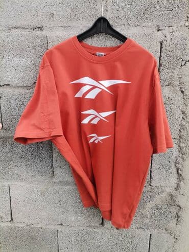 Women's T-shirts and tops: Reebok, XL, Cotton, color - Orange — 16