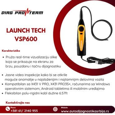 rikverc kamera cena: Inspekcijski endoskop Launch Tech VSP-600 je dizajniran za pristup — 1
